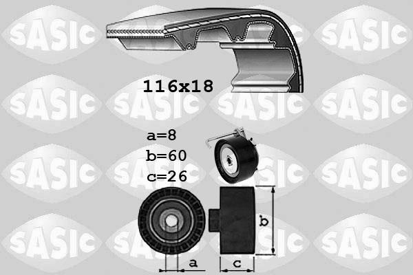 Sasic 1756090 - Zobsiksnas komplekts ps1.lv