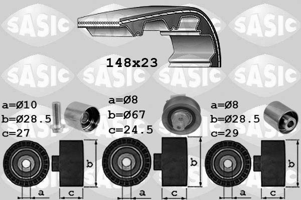 Sasic 1756074 - Zobsiksnas komplekts ps1.lv