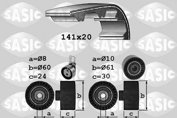 Sasic 1750044 - Zobsiksnas komplekts ps1.lv