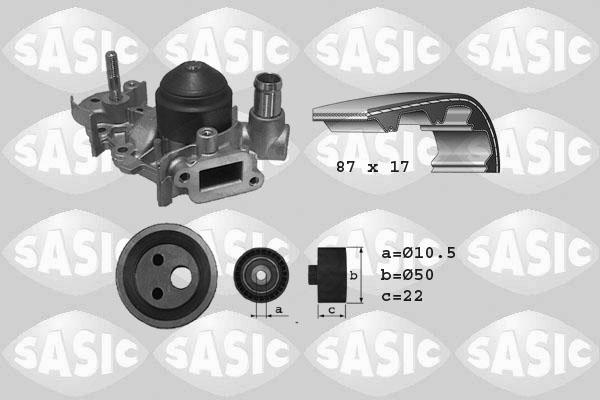 Sasic 3904009 - Ūdenssūknis + Zobsiksnas komplekts ps1.lv