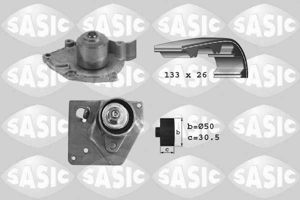 Sasic 3904004 - Ūdenssūknis + Zobsiksnas komplekts ps1.lv