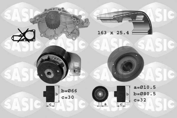 Sasic 3904001 - Ūdenssūknis + Zobsiksnas komplekts ps1.lv