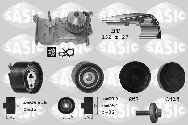 Sasic 3904011 - Ūdenssūknis + Zobsiksnas komplekts ps1.lv