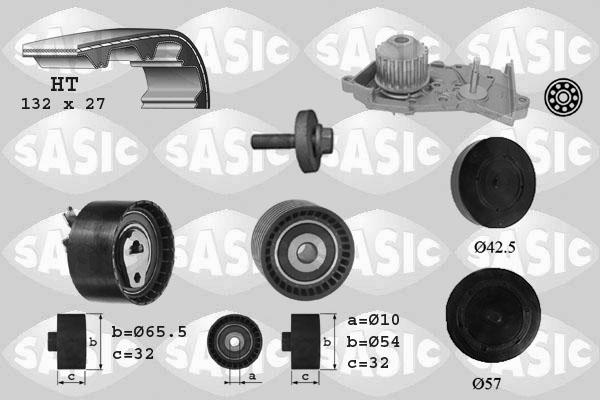 Sasic 3904035 - Ūdenssūknis + Zobsiksnas komplekts ps1.lv