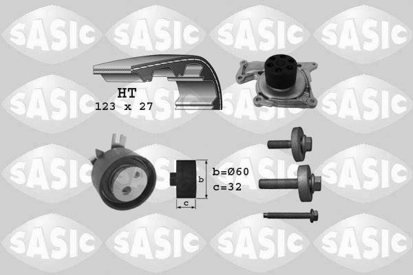 Sasic 3904037 - Ūdenssūknis + Zobsiksnas komplekts ps1.lv