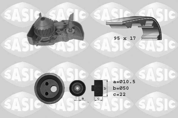 Sasic 3904025 - Ūdenssūknis + Zobsiksnas komplekts ps1.lv