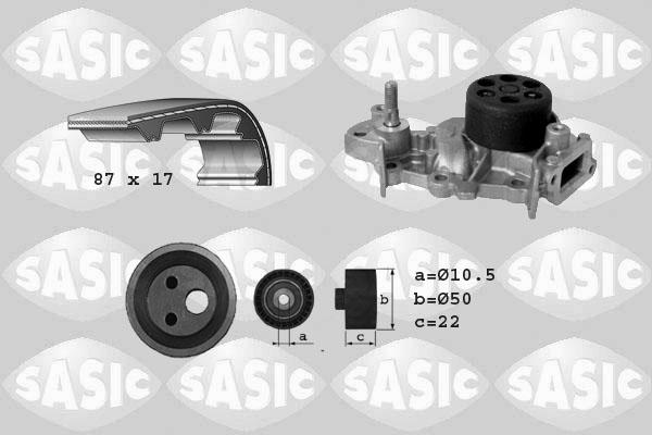 Sasic 3904028 - Ūdenssūknis + Zobsiksnas komplekts ps1.lv