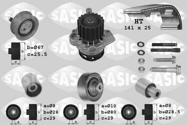 Sasic 3906090 - Ūdenssūknis + Zobsiksnas komplekts ps1.lv