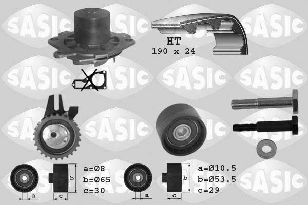 Sasic 3906007 - Ūdenssūknis + Zobsiksnas komplekts ps1.lv