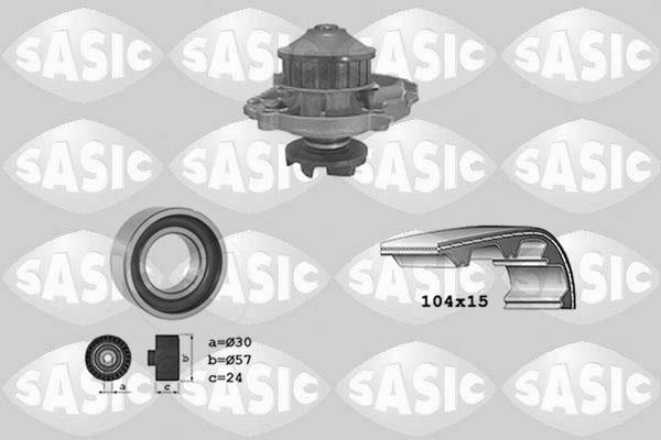 Sasic 3906015 - Ūdenssūknis + Zobsiksnas komplekts ps1.lv