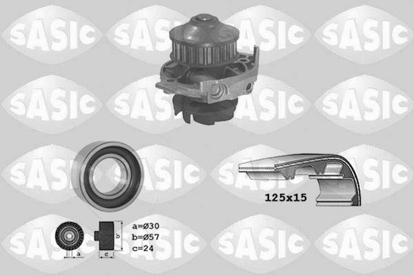 Sasic 3906018 - Ūdenssūknis + Zobsiksnas komplekts ps1.lv