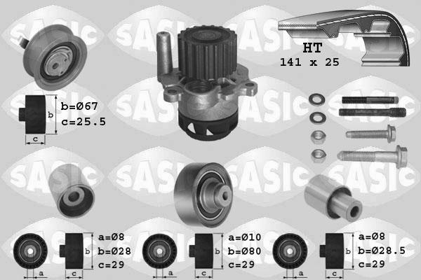 Sasic 3906089 - Ūdenssūknis + Zobsiksnas komplekts ps1.lv