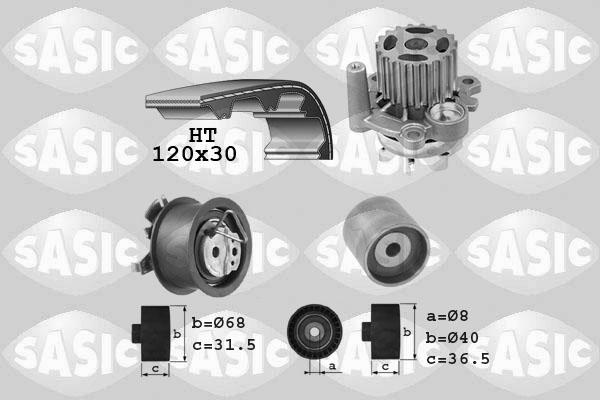 Sasic 3906080 - Ūdenssūknis + Zobsiksnas komplekts ps1.lv