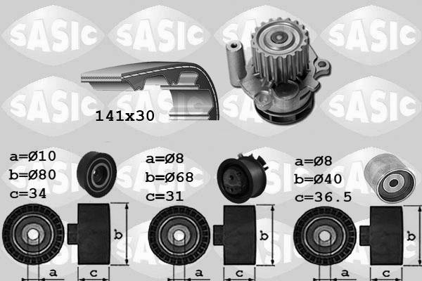 Sasic 3906029 - Ūdenssūknis + Zobsiksnas komplekts ps1.lv