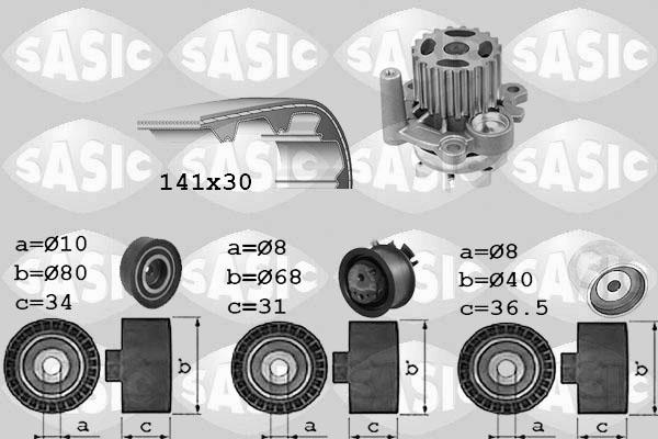 Sasic 3906028 - Ūdenssūknis + Zobsiksnas komplekts ps1.lv