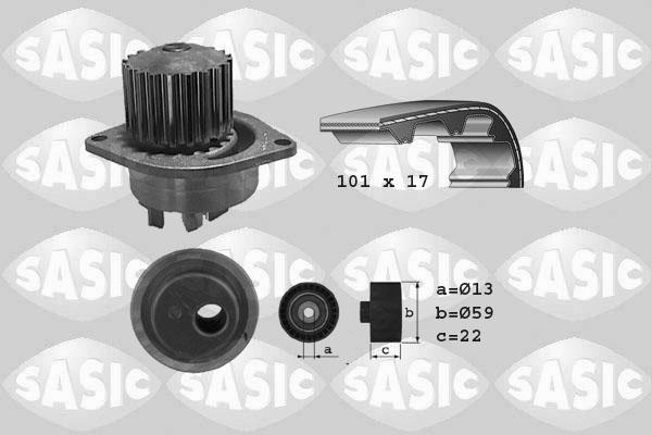 Sasic 3900019 - Ūdenssūknis + Zobsiksnas komplekts ps1.lv