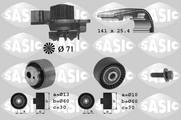 Sasic 3900012 - Ūdenssūknis + Zobsiksnas komplekts ps1.lv