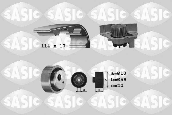 Sasic 3900036 - Ūdenssūknis + Zobsiksnas komplekts ps1.lv