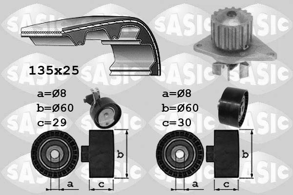 Sasic 3900032 - Ūdenssūknis + Zobsiksnas komplekts ps1.lv