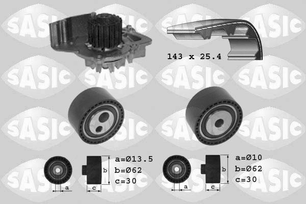 Sasic 3900026 - Ūdenssūknis + Zobsiksnas komplekts ps1.lv