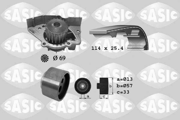 Sasic 3900023 - Ūdenssūknis + Zobsiksnas komplekts ps1.lv