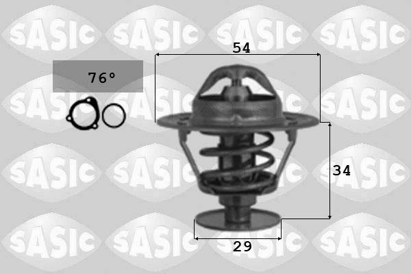 Sasic 3306040 - Termostats, Dzesēšanas šķidrums ps1.lv