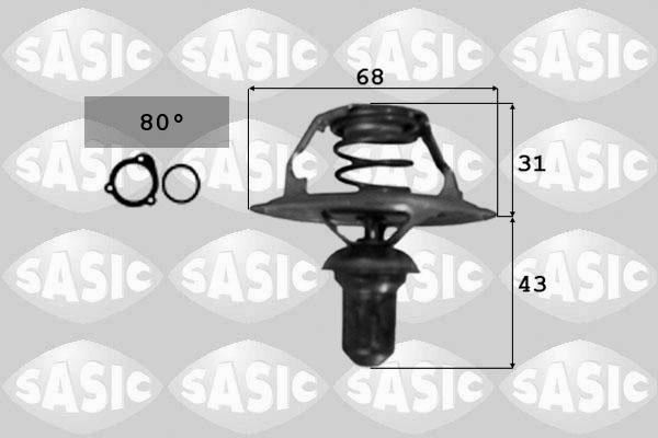 Sasic 3381721 - Termostats, Dzesēšanas šķidrums ps1.lv