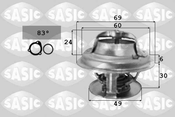 Sasic 3371341 - Termostats, Dzesēšanas šķidrums ps1.lv