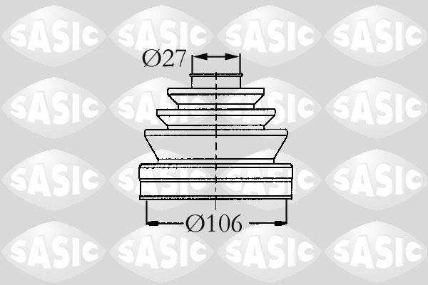 Sasic 2003407 - Putekļusargs, Piedziņas vārpsta ps1.lv