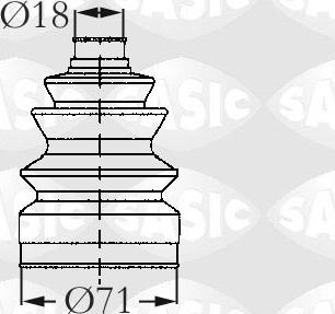 Sasic 2003418 - Putekļusargs, Piedziņas vārpsta ps1.lv