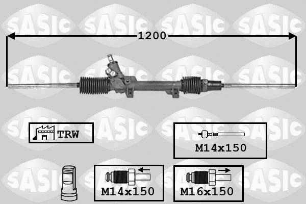 Sasic 7006091 - Stūres mehānisms ps1.lv