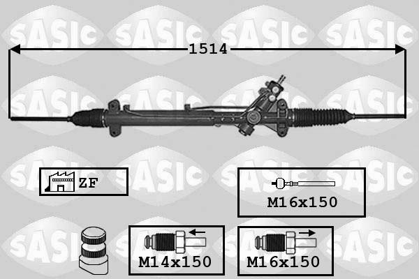 Sasic 7006048 - Stūres mehānisms ps1.lv