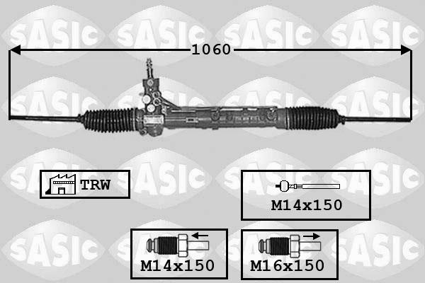 Sasic 7006053 - Stūres mehānisms ps1.lv