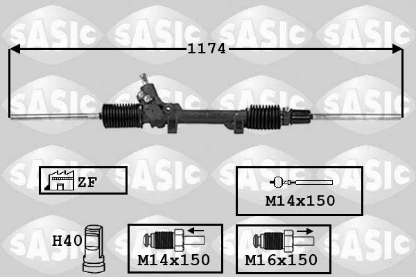 Sasic 7006021 - Stūres mehānisms ps1.lv