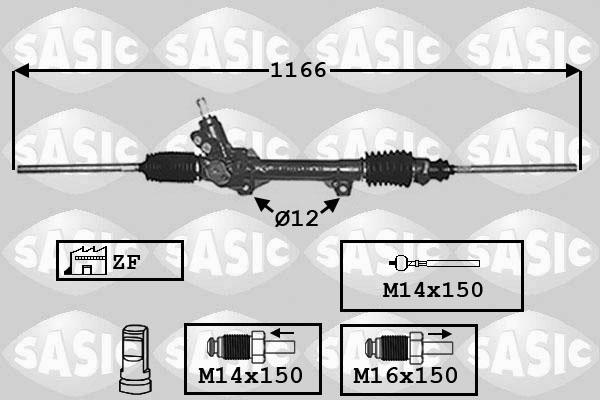 Sasic 7006022 - Stūres mehānisms ps1.lv