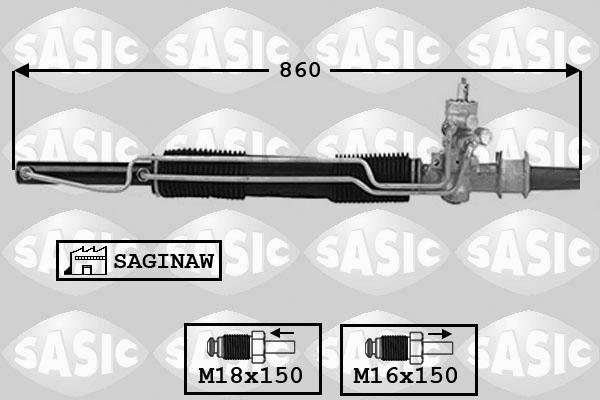 Sasic 7006074 - Stūres mehānisms ps1.lv