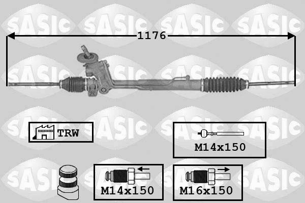 Sasic 7006147 - Stūres mehānisms ps1.lv