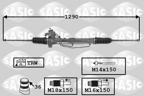 Sasic 7006150 - Stūres mehānisms ps1.lv