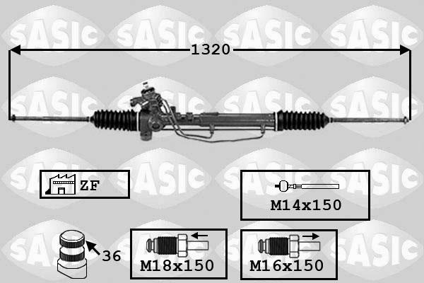 Sasic 7006152 - Stūres mehānisms ps1.lv