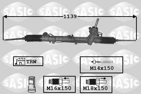 Sasic 7006157 - Stūres mehānisms ps1.lv