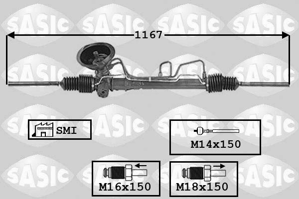 Sasic 7006105 - Stūres mehānisms ps1.lv