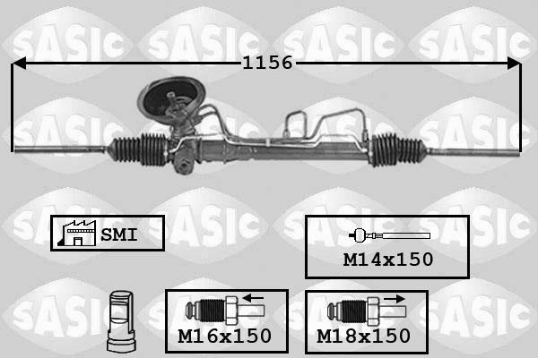 Sasic 7006107 - Stūres mehānisms ps1.lv