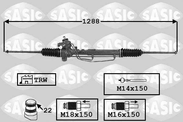 Sasic 7006138 - Stūres mehānisms ps1.lv