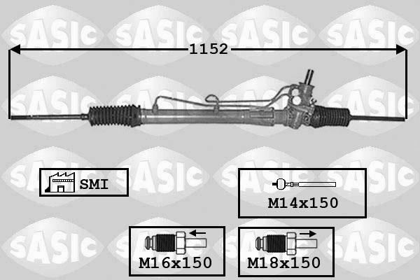 Sasic 7006132 - Stūres mehānisms ps1.lv