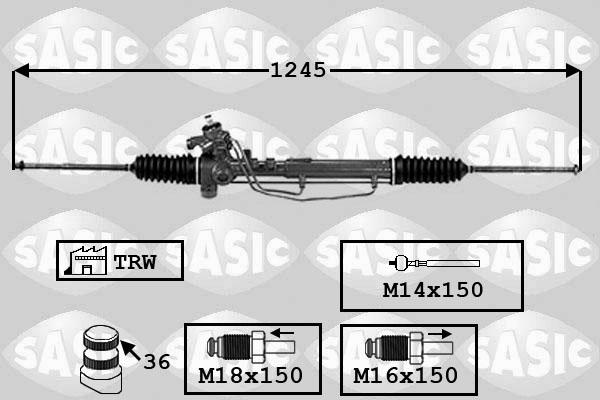 Sasic 7006137 - Stūres mehānisms ps1.lv