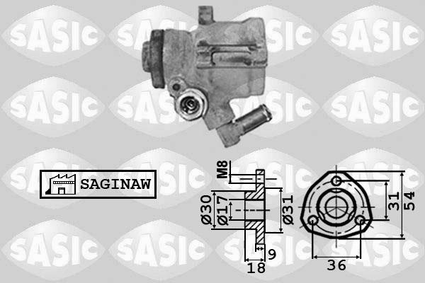 Sasic 7076008 - Hidrosūknis, Stūres iekārta ps1.lv