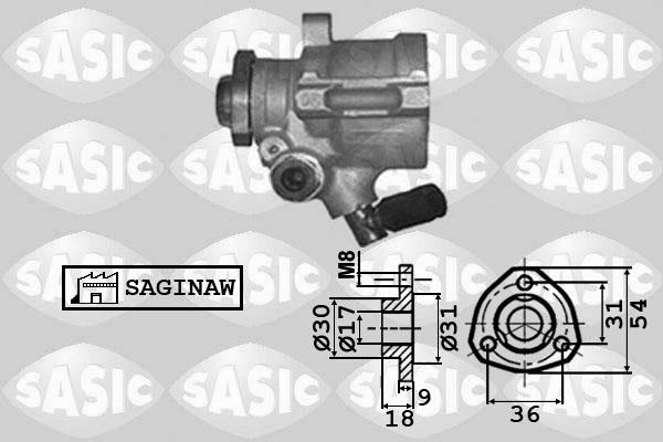 Sasic 7076039 - Hidrosūknis, Stūres iekārta ps1.lv