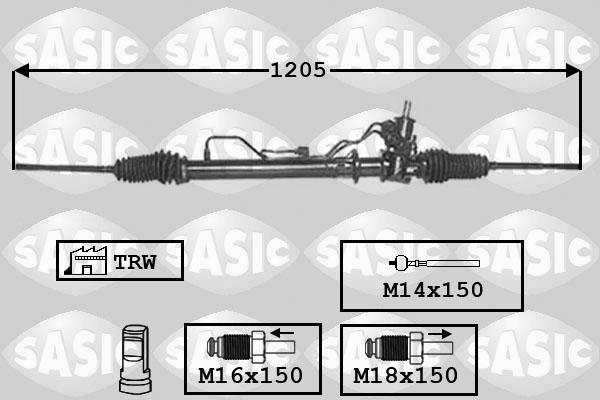 Sasic 7174015 - Stūres mehānisms ps1.lv