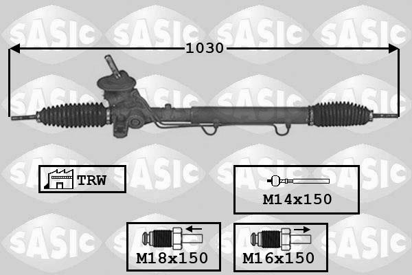 Sasic 7176029 - Stūres mehānisms ps1.lv