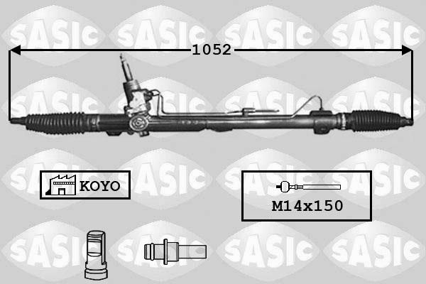 Sasic 7170028 - Stūres mehānisms ps1.lv